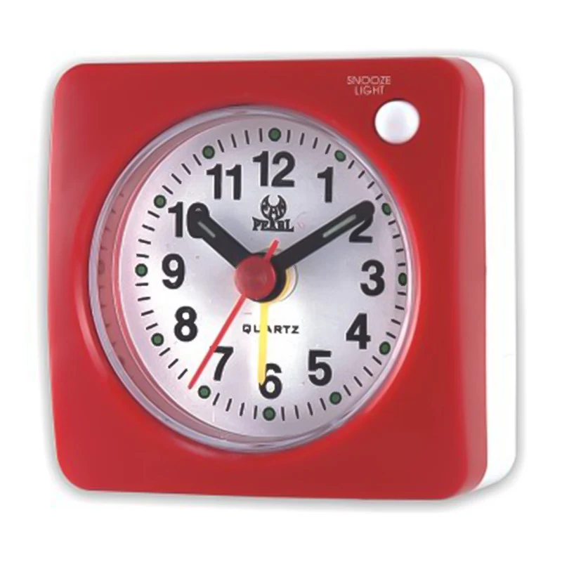 

Square Mini Bedside Silent Sweep Alarm Clock Student Silent Alarm Clock With LED Snooze Light Desk Decor reloj despertador ✈✈✈