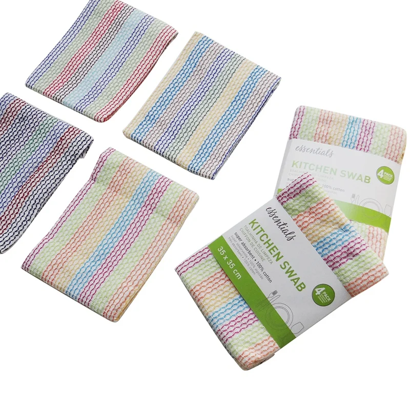 

Hot 8Pcs Cotton Table Napkins Cloth Tea Towel Absorbent Dish Cleaning Towels Kitchen Towels Cleaning Cloth Handkerchief Party Di