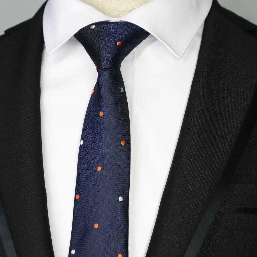 44 цвета новинка 6 см мужские обтягивающие галстуки полиэстер в полоску горошек