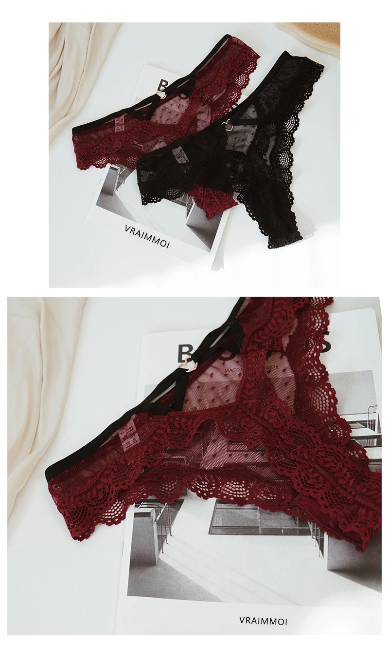 Sexy Lace Women Panties Cut Out Underwear Knickers Floral Lingerie Female Seamless Briefs Underpants Embroidery Thong