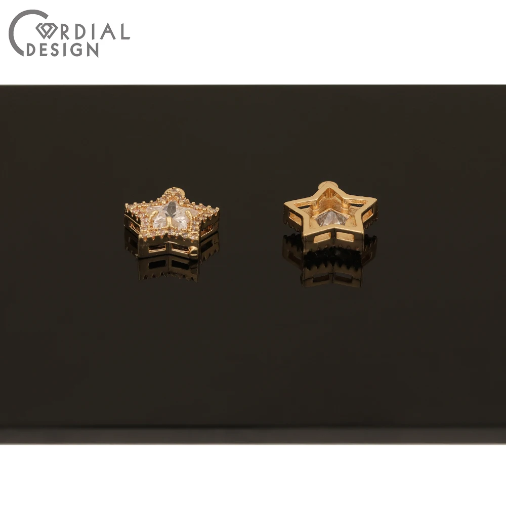 

Cordial Design 30Pcs 13*15MM Jewelry Accessories/CZ Pendant/DIY Earring Making/Jewelry Findings & Components/Hand Made/Charms