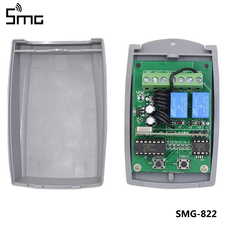 5 шт. 2 канала 12В 24В DC RF приемник код прокатки передатчик команды гаражные ворота