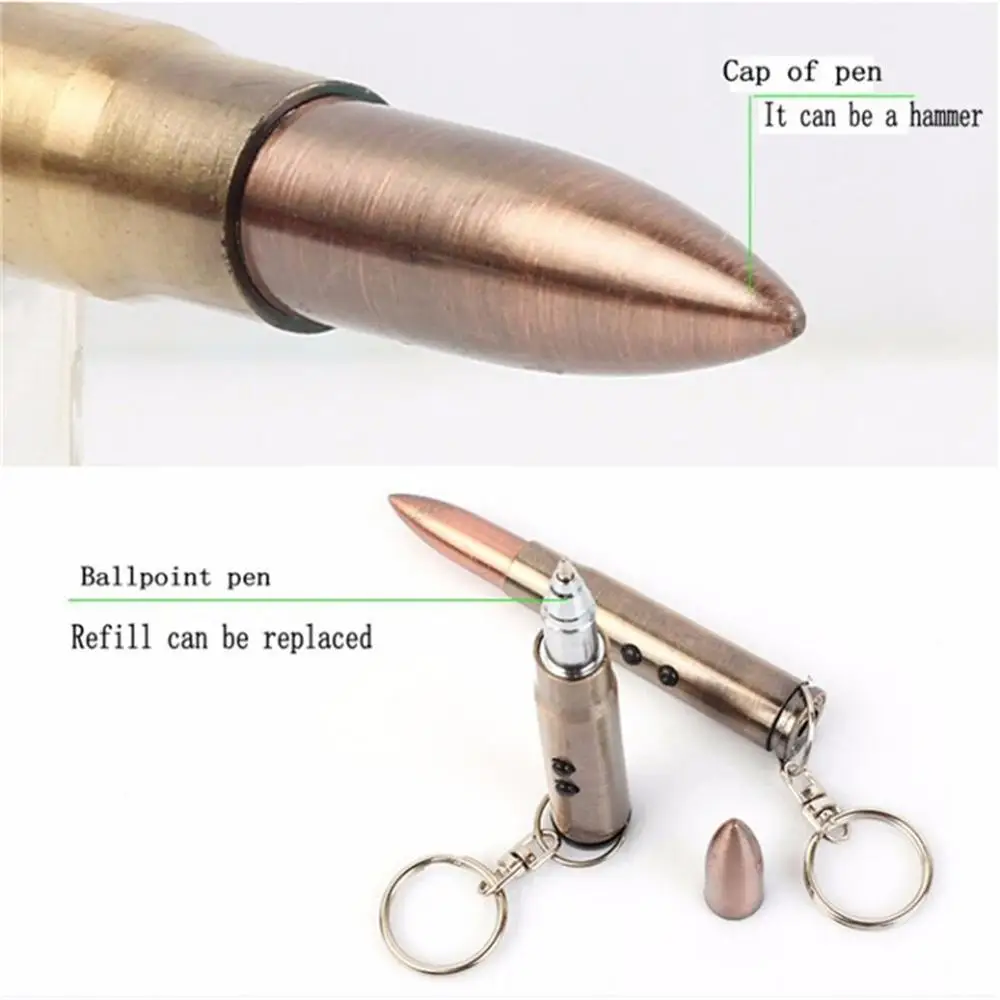 4 in 1 Multifunction Outdoor Self-defense Flashlight Bullet Shaped Pen Survival EDC Light Hammer Ballpoint | Спорт и развлечения