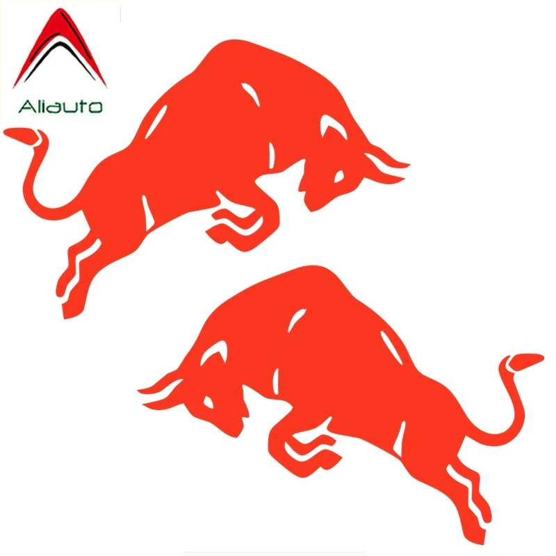 Модный стикер для автомобиля Aliauto 2 X прыжки красная корова аксессуары мотоциклов