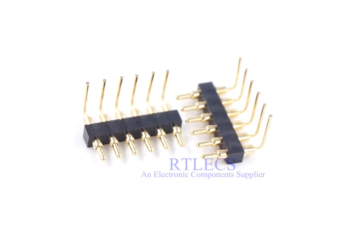 2 шт. пружинный штырьковый штырь с 6 позициями 54 высота печатная