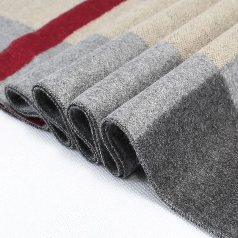 TJ-Tingjun новый мужской шарф Зимний теплый полосатый имитация кашемира модный