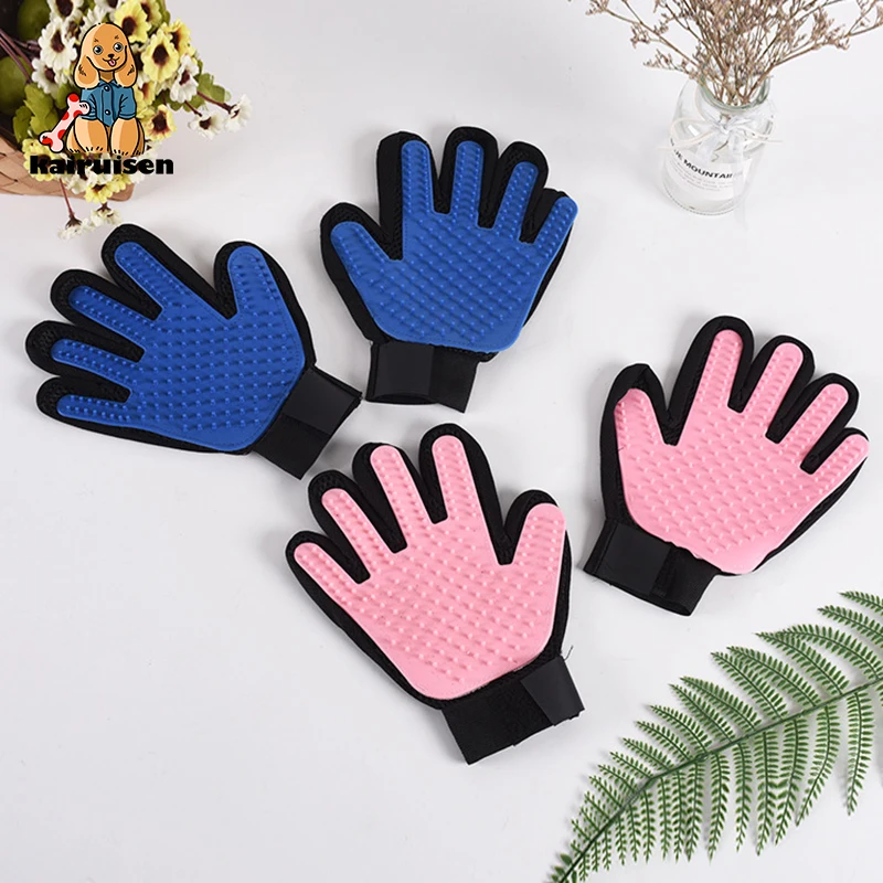 KAIRUISEN расческа для собак кошек артефакт Массажная щетка перчатки ванны золотые