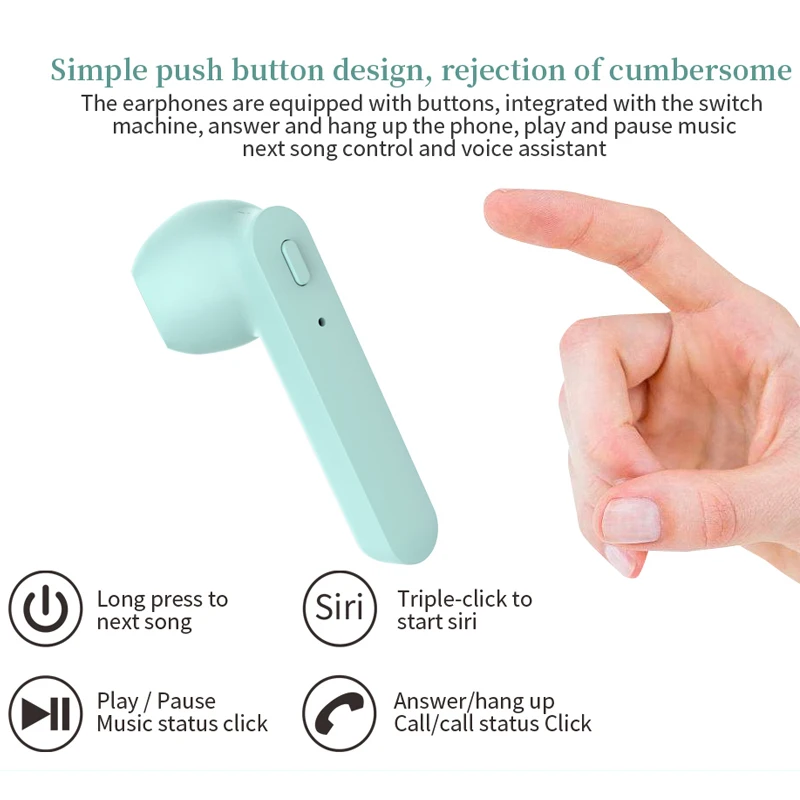 TWS стереонаушники T12 с поддержкой Bluetooth 5 0 и ШПД|Наушники гарнитуры| |