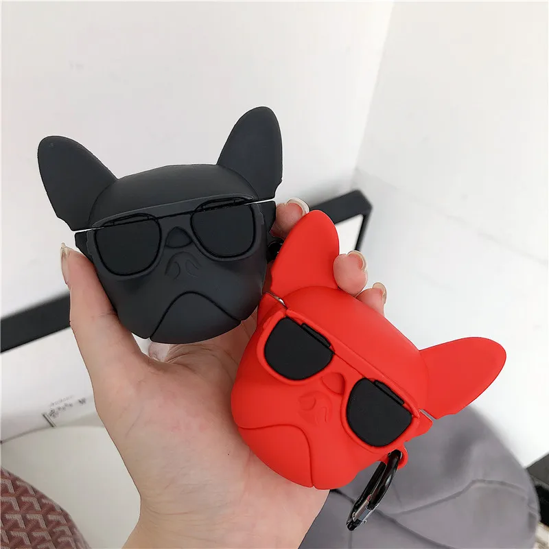 3D классные чехлы для наушников Aerobull Bulldog Apple беспроводная Bluetooth гарнитура Airpods Pro 3 2