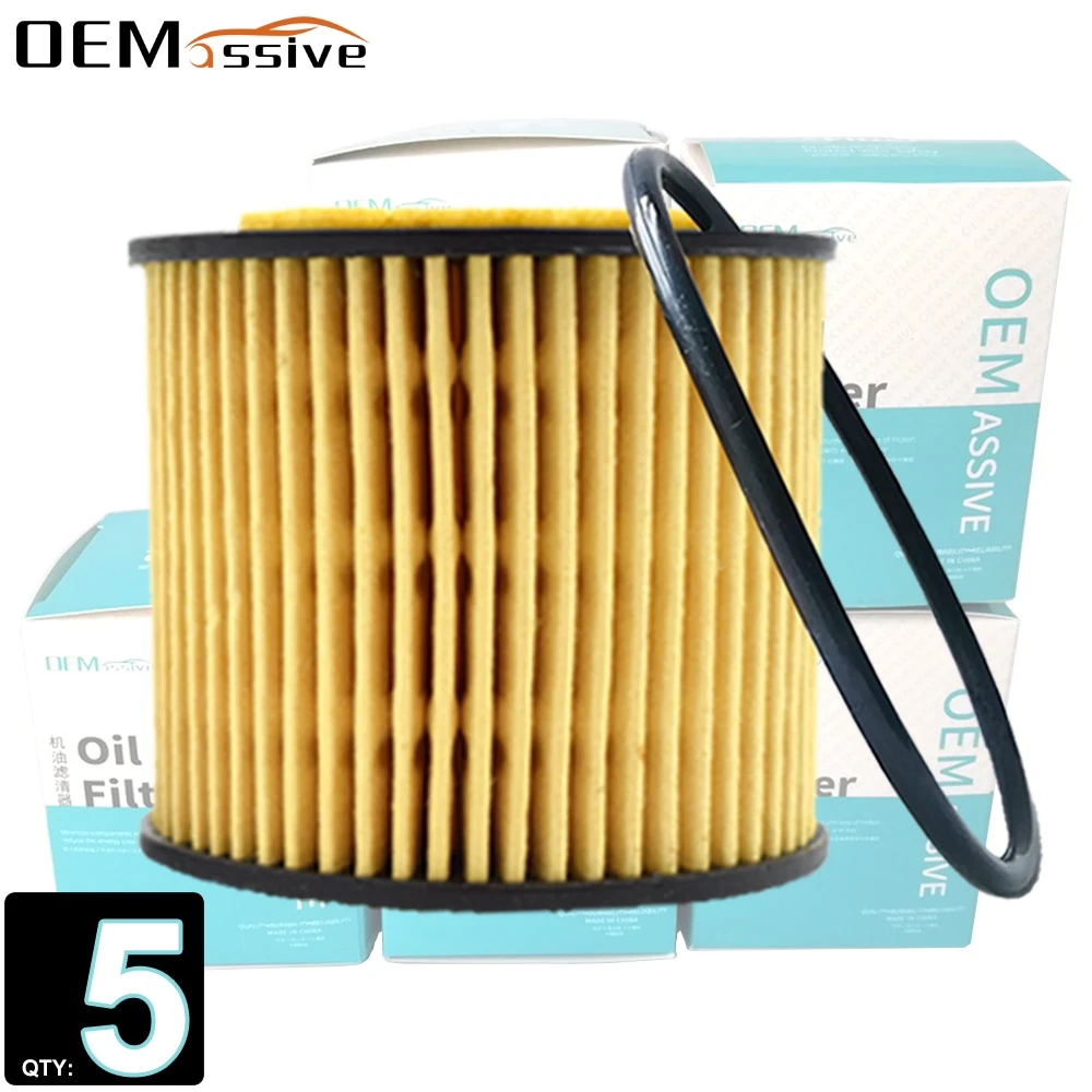 Set Of 5 Oil Filters 03D198819 For Skoda Rapid Spaceback NH3 NH1 Seat Ibiza IV ST 6J8 2012 2013 2014 2015 2016 2017 2018 2019 | Автомобили