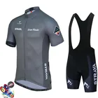 Комплект одежды для велоспорта STRAVA, черная быстросохнущая трикотажная форма 19D, для мужчин
