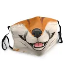 Пылезащитная маска для лица с забавной лисой, неодноразовая маска для защиты лица с животными, унисекс, разноцветная маска для рта