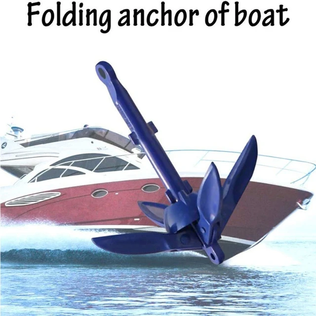 Portable Kayak Yacht Anchors Folding Boat Grapnel Anchors Accessories 4  Tine Use in Ponds Rivers Lakes and Oceans