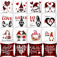 2021 happy valentines day decorations love letter cushion covers home decor valentines day pillowcase 45x45cm