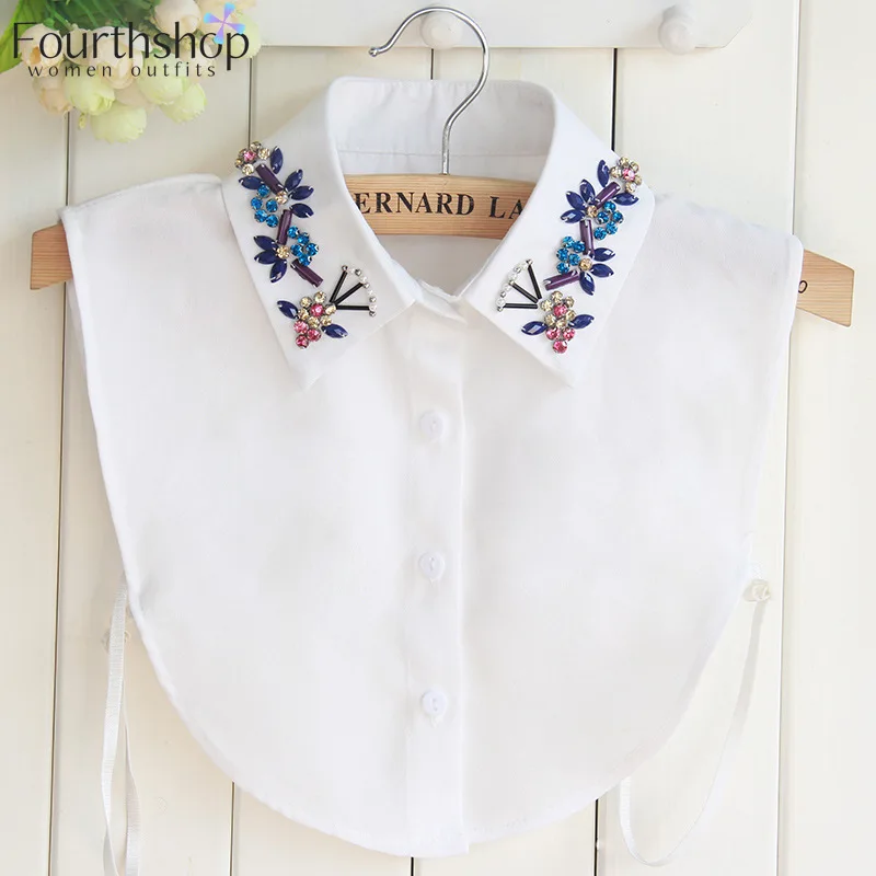 Модные съемные воротники для рубашки или свитера Поддельный Воротник Женский