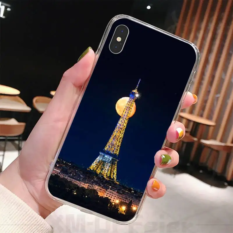 Viviana Moon starry sky buildings Soft Phone Case For iphone 6 6s plus 7 8 X XS XR MAX 11 pro Pro Max Cover | Мобильные телефоны и
