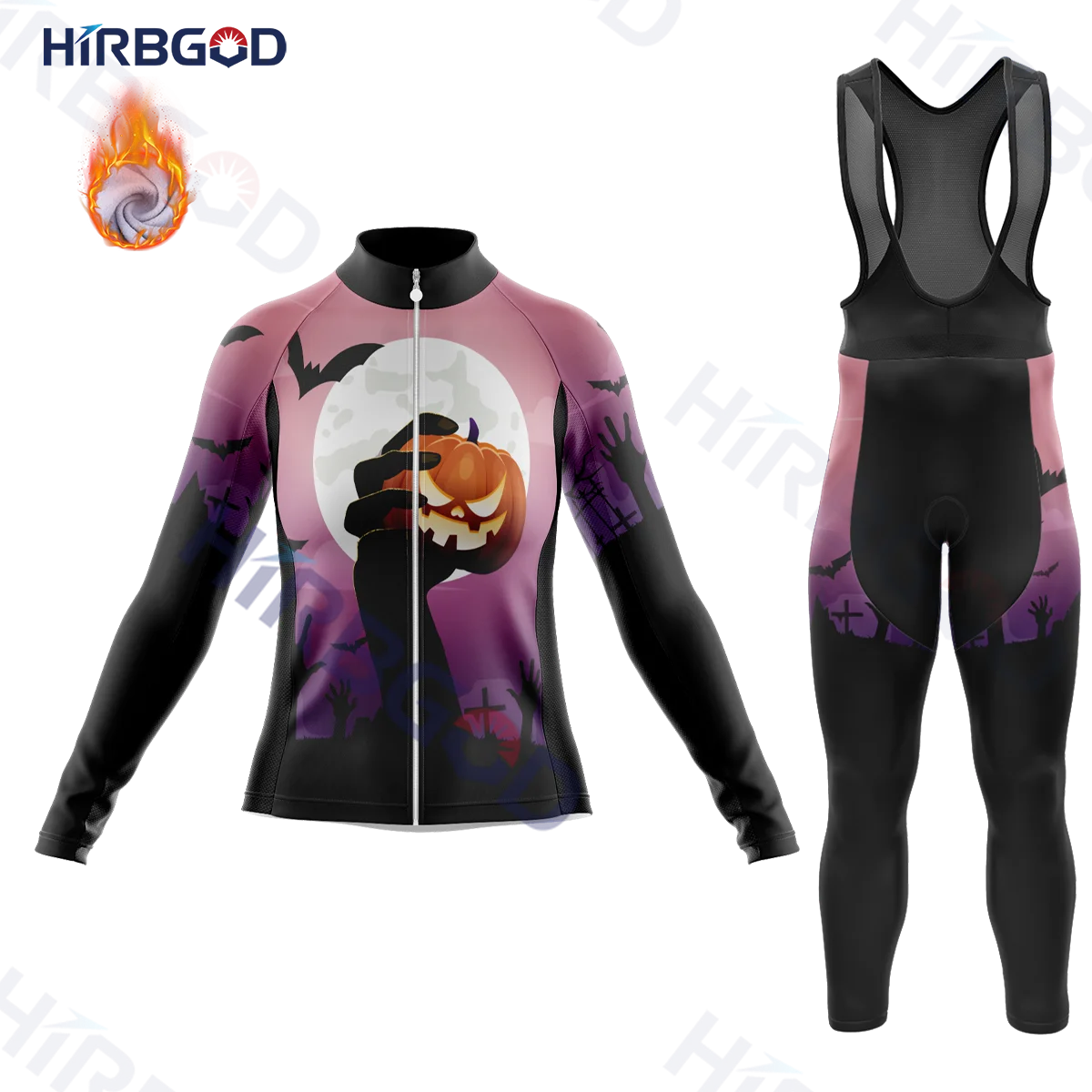 

HIRBGOD 2022 New Cycling Jersey Set Winter Bicycle Clothing Cycling Set Men Christmas Outdoor MTB Elastic Bike Sets TYZ1271-1220