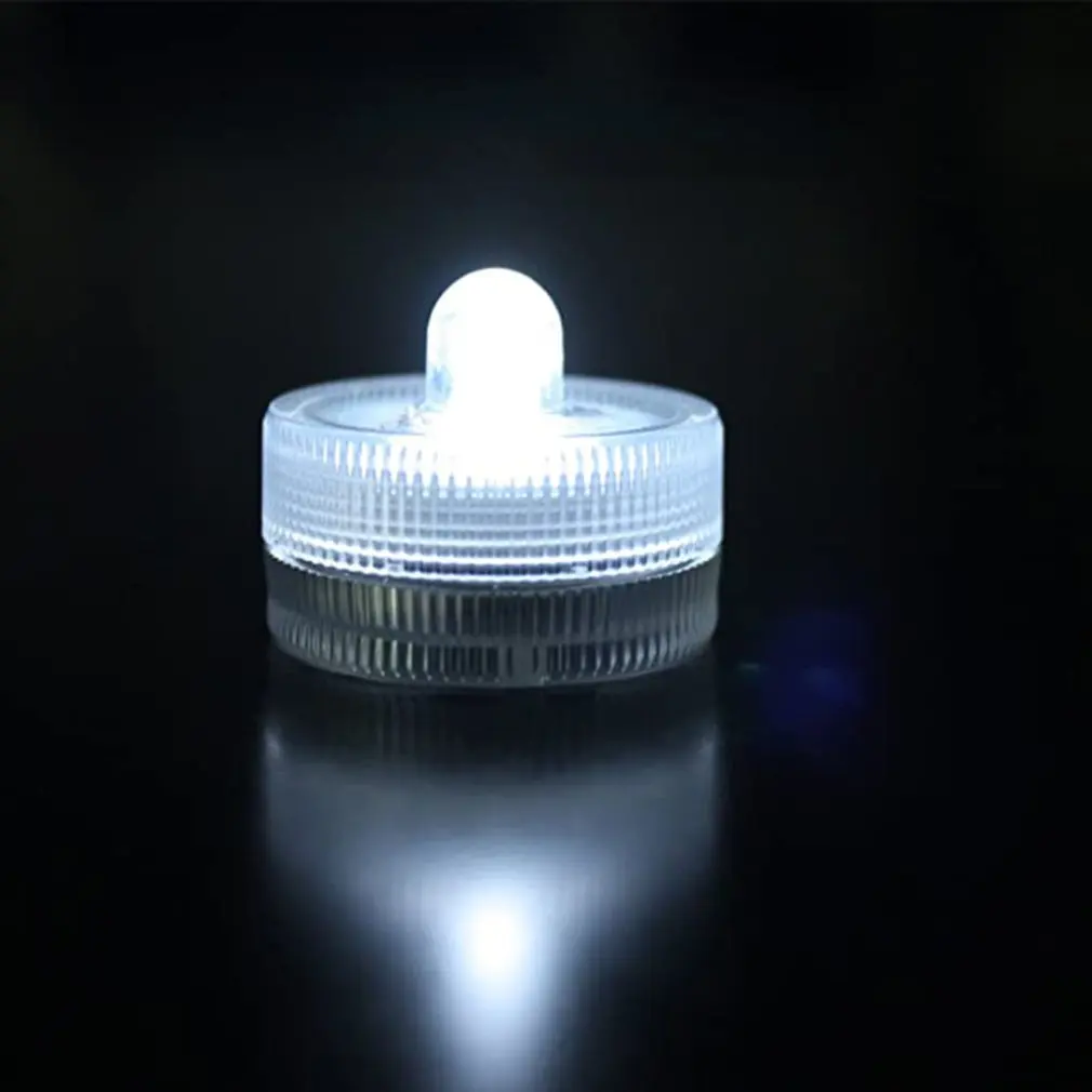 

12pcs LED waterproof electronic candle light diving light round home decoration props Creative birthday widding