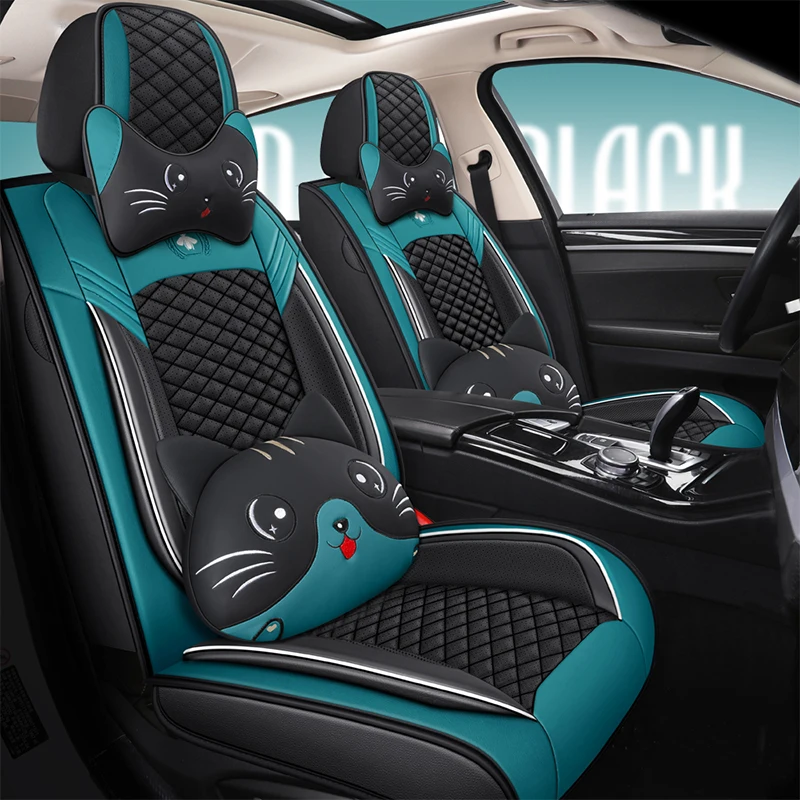 

Luxury leather set 5-seat full car seat cover, suitable for the seat cover of most cars, SUVs and small trucks