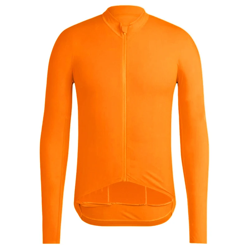 Bright orange SPEXCEL последнее высокое качество унисекс Pro team aero II термальная флисовая велосипедная майка с длинным рукавом зимняя бесшовная обработка - Цвет: Bright orange
