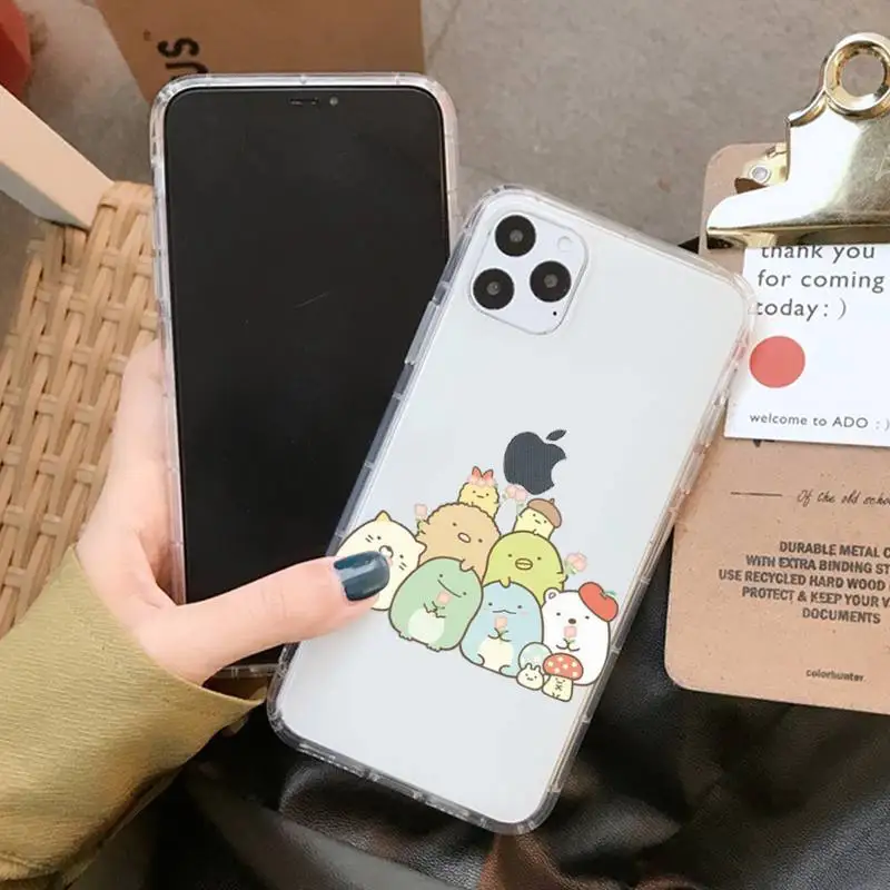 YNDFCNB Kawaii sumikko gurashi чехол для телефона iPhone 11 12 13 mini pro XS MAX 8 7 6 6S Plus X 5S SE 2020 XR | Мобильные