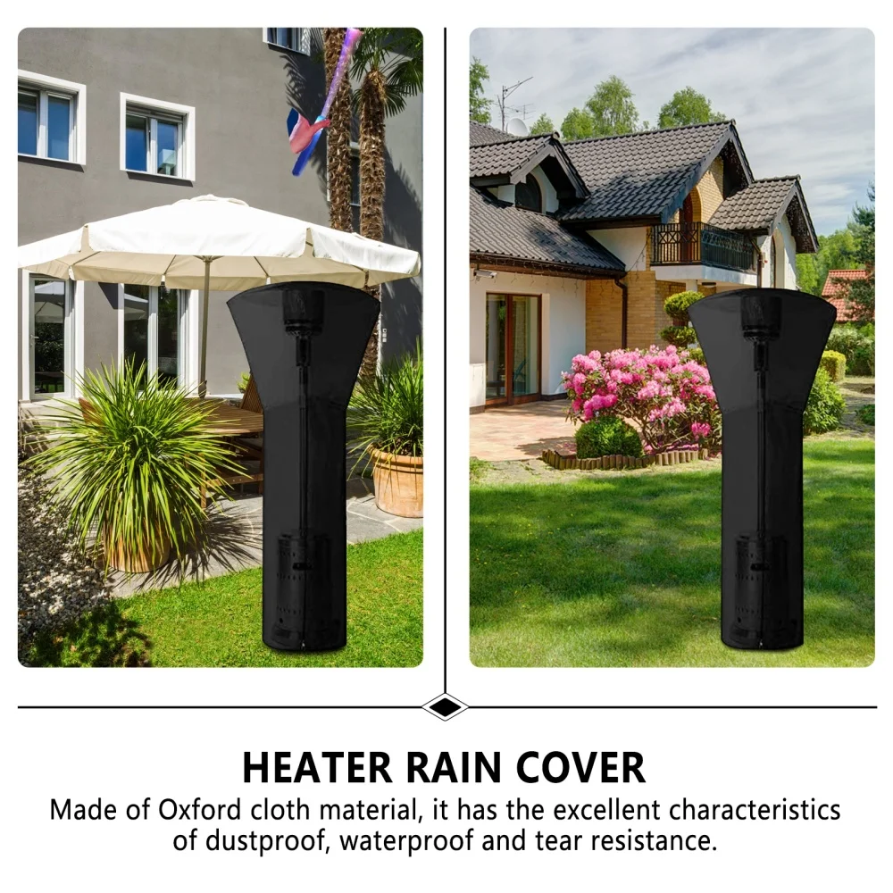 

1 Set/2pcs Heater Dust Cover Courtyard Protective Cover with Support Rod