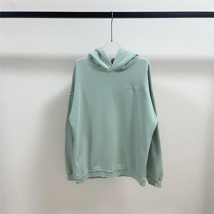 

Ice Cream Color Mint Green Anti-cut Terry Hoodie Men Women 1:1 High Quality Fashion Casual Pullover streetwear harajuku