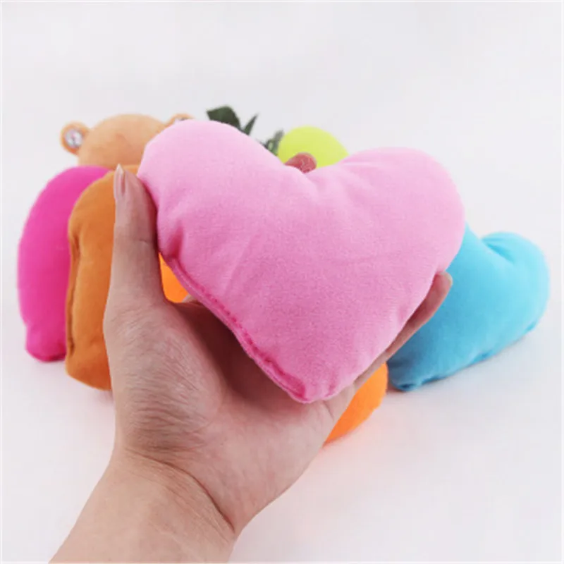 Подушка в форме сердца Милая красочная подушка для маленьких собак мягкая