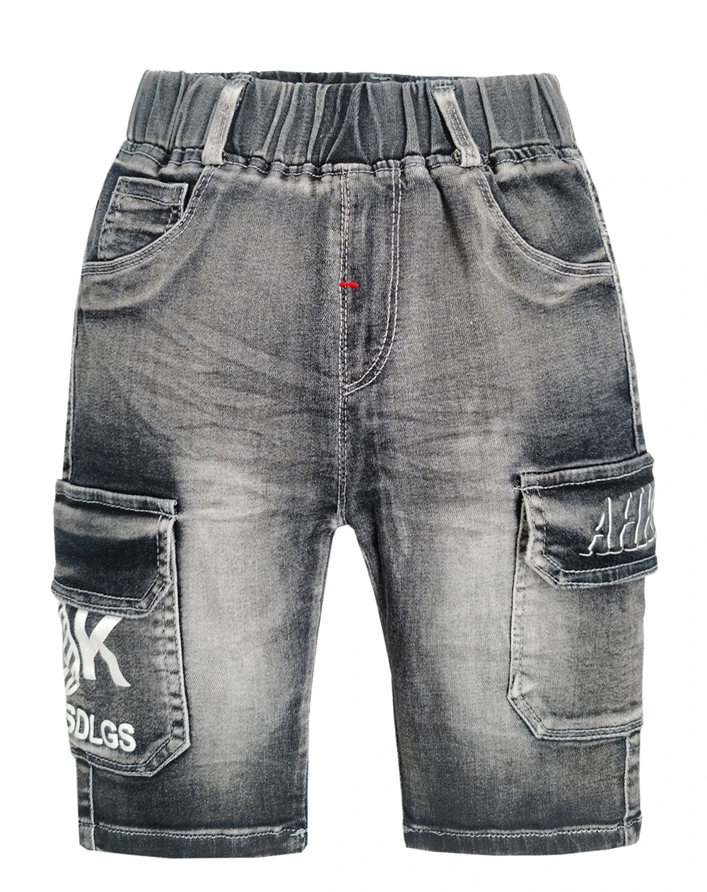 Джинсовые шорты для мальчиков мягкие эластичные укороченные брюки одежда детей