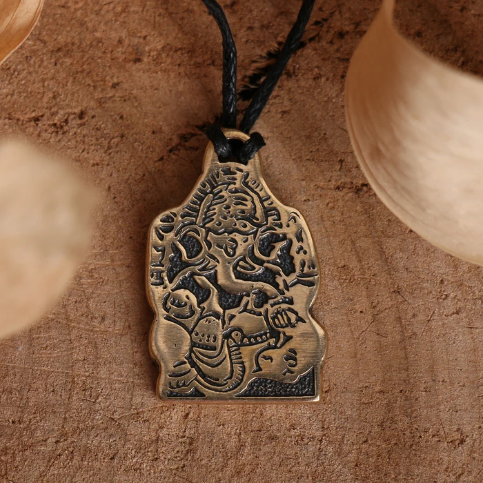 Амулет &quotГанеша&quot (покровительствует в бизнесе) длина 68см | Украшения и