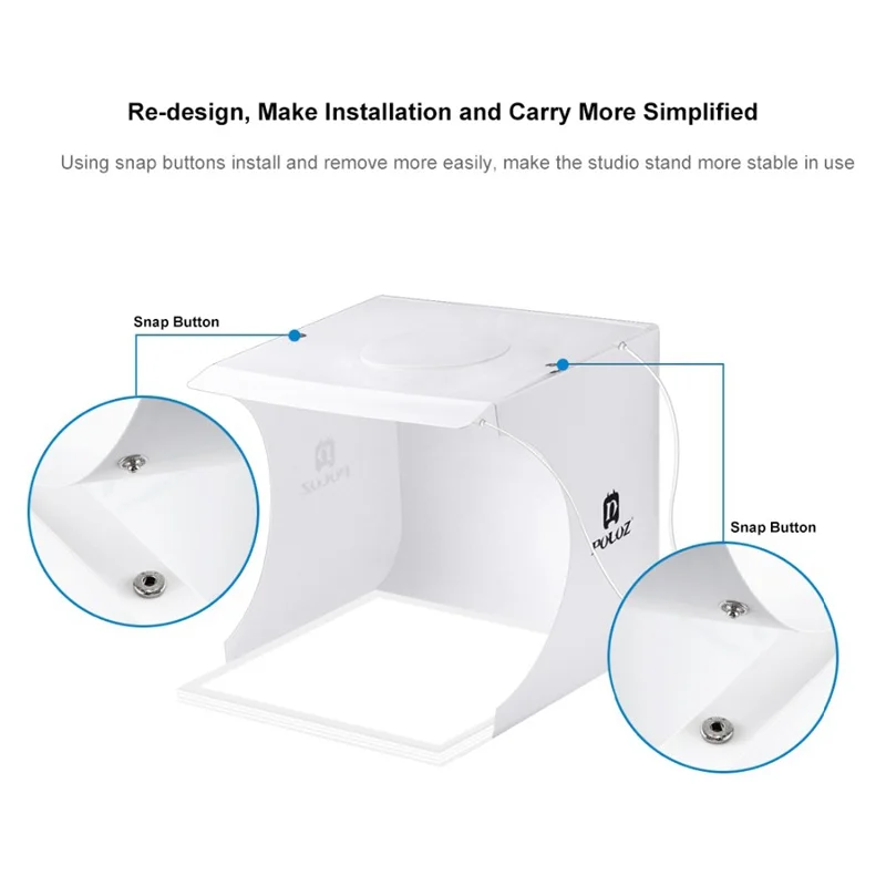 PULUZ Mini 22 5 светодиодная фотография бестеневая Нижняя лампа панель панели + 2LED 20 см