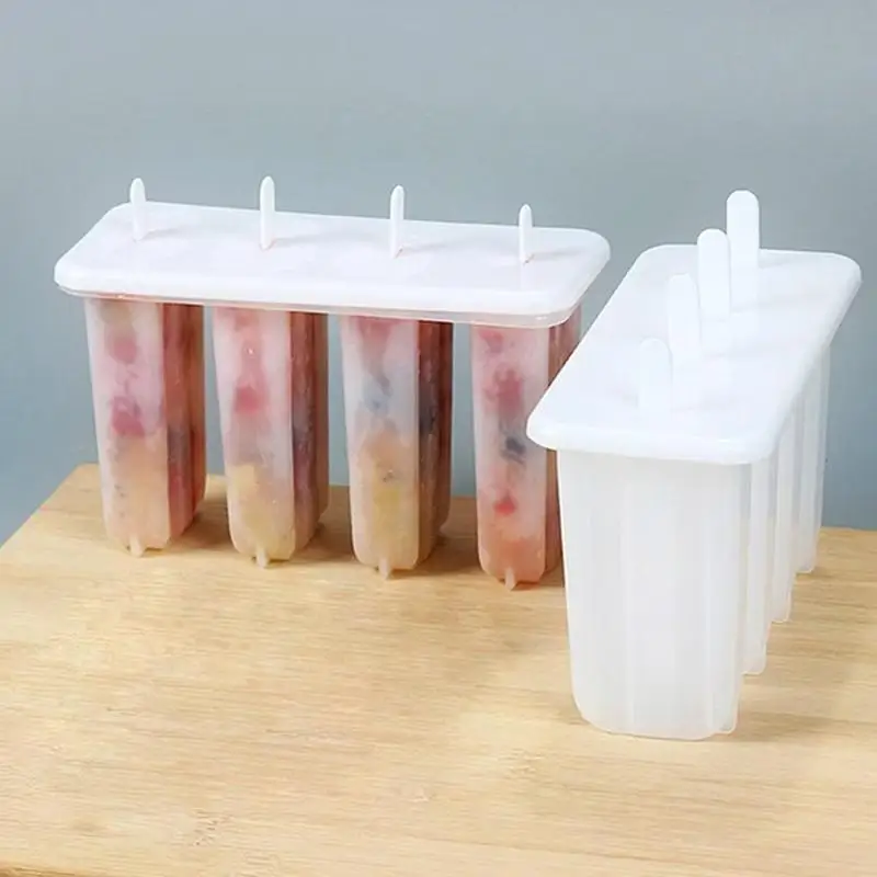 

2021 Cells Popsicles Mold Plastic Frozen Ice Cream Mold Popsicle Maker Lolly Mould Tray Pan Maker Tool Cooking Tools 1 Set 4