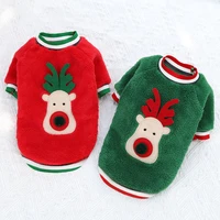 christmas elk warm dog clothes puppy jacket coat cat clothes dog sweater winter dog coat clothing for small dogs chihuahua