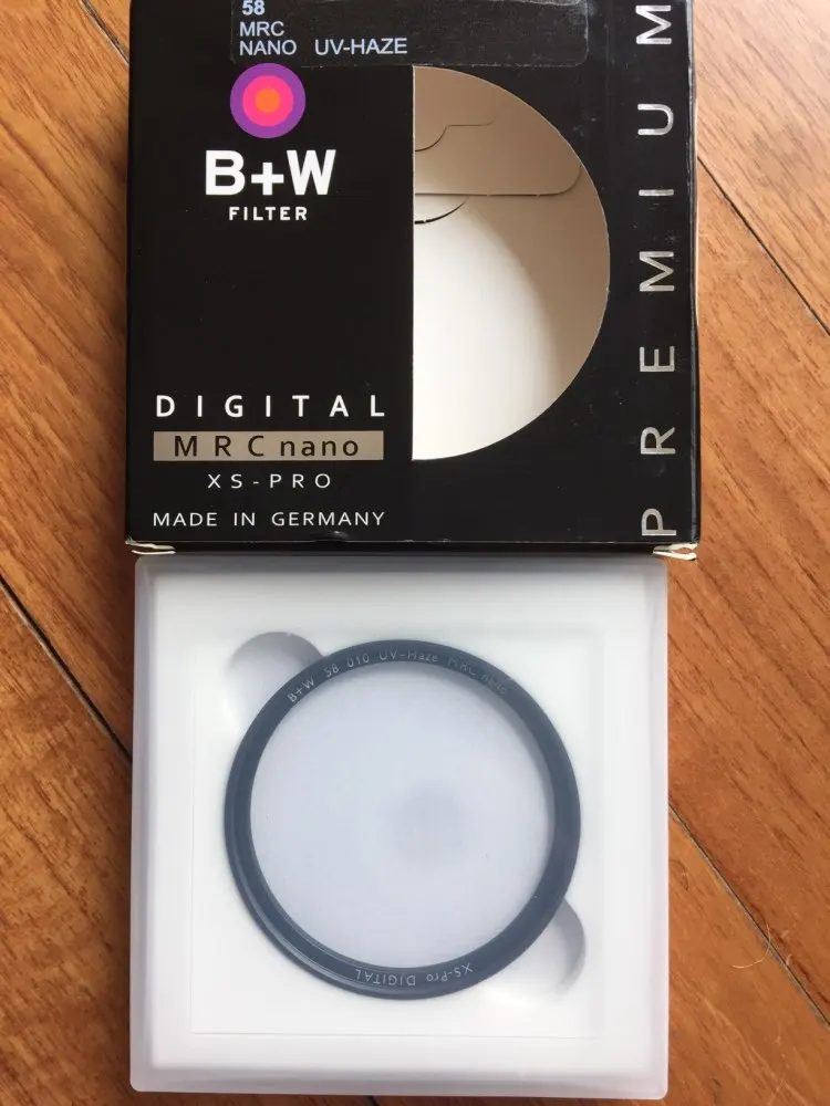 Сверхтонкий защитный фильтр для объектива камеры B + W 49mm 52mm 55mm 58mm 62mm 67mm 72mm 77mm 82mm MRC