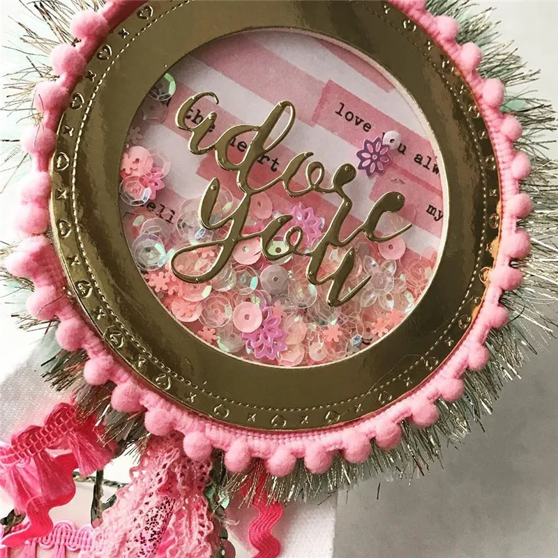 DiyArts Привет слова металлический Трафаретный вырубной штамп для изготовления