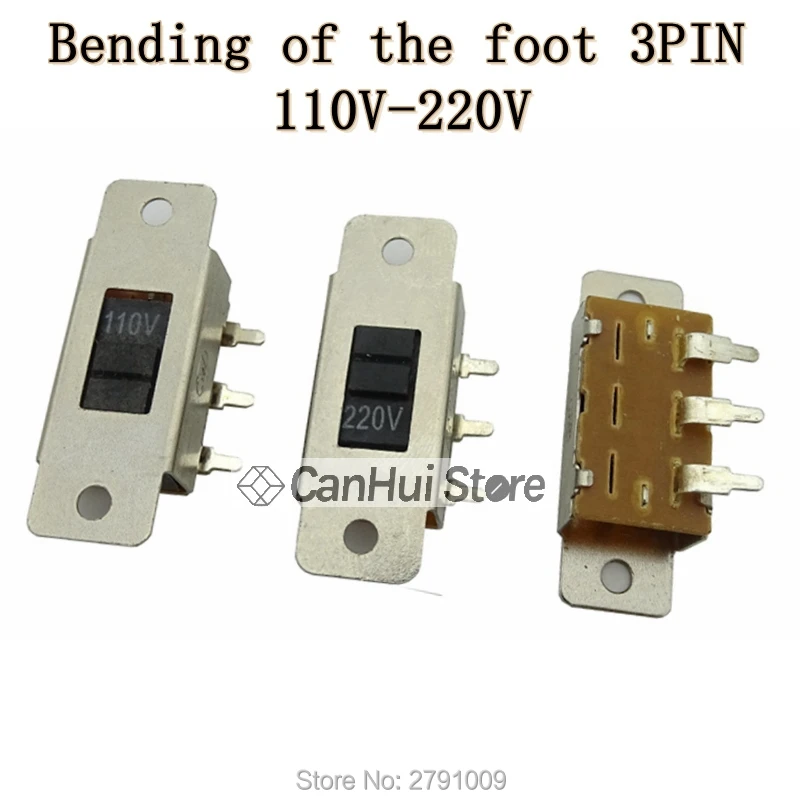 5 шт. 3PIN 6PIN напряжение переключателя света 110 v - 220 изгиб прямые ноги 115 до 230