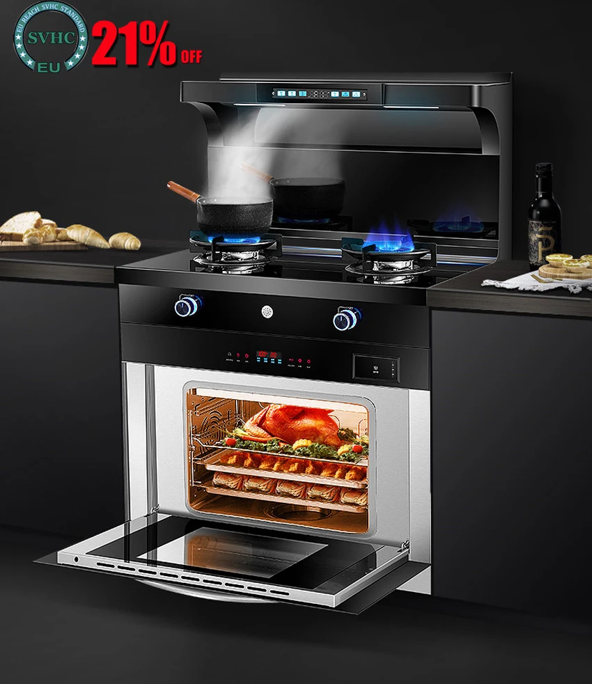 

Household steamer, disinfection cabinet, gas stove,range hood, frequency conversion, vegetable warming, timing integrated stove