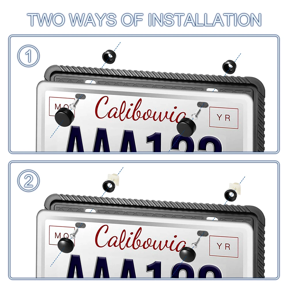 Автомобильная силиконовая рамка для номерного знака устойчивый к царапинам