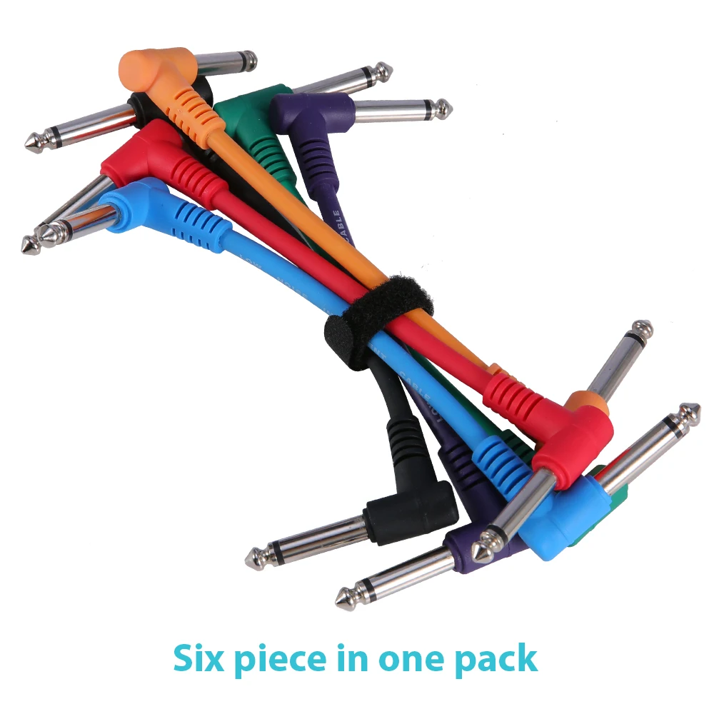 Ammoon 6 шт./упак. гитара эффект кабели для педалей нашивка в виде музыкального