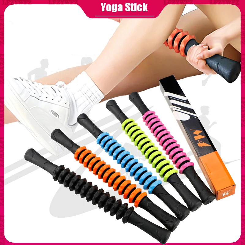 

Fitness Exercise Relaxation Roller Yoga Stick Gym Training Thigh Back Muscles Relaxation Massage Stick Yoga Stick Fitness Gear