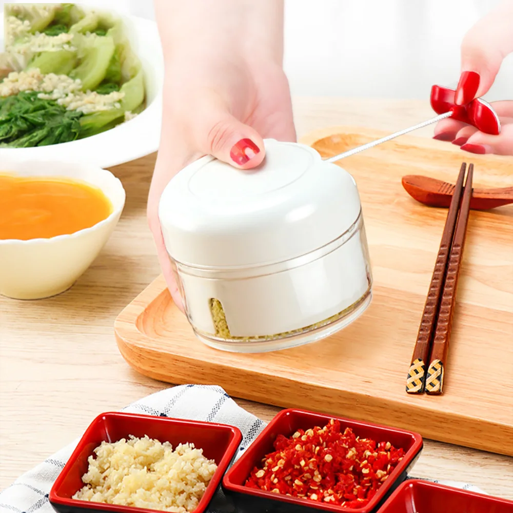 

Manual Garlic Onion Masher Meat Grinder Vegetable Fruit Twist Shredder Food Chopper Kitchen Food Processor Gargets Tools Mill