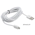 Горячая Распродажа платьев с длинными 3 метра микро-usb зарядное устройство разъём для зарядки Мощность кабель для PS4 контроллеры