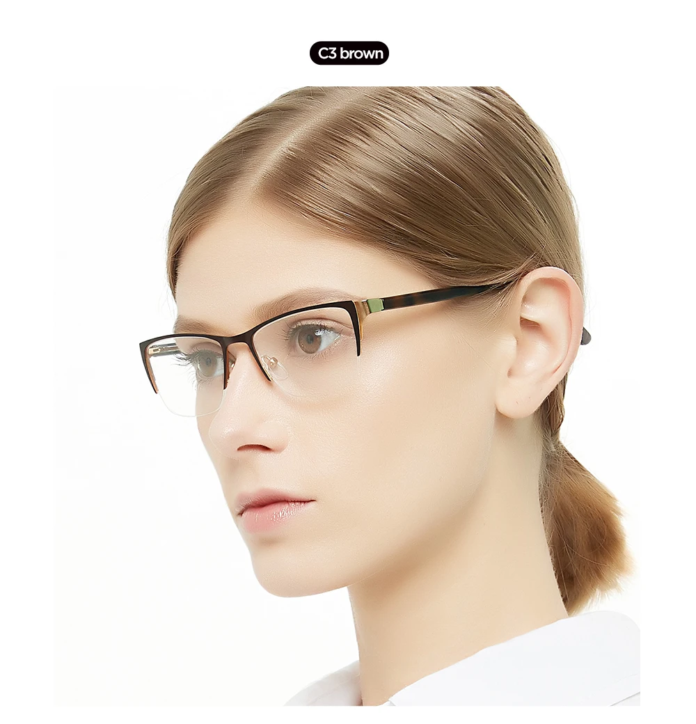 OCCI CHIARI, женские очки, очки Oculos, половинная оправа,, модные ацетатные очки для близорукости, прозрачные линзы, оправа для глаз, W-COMITE
