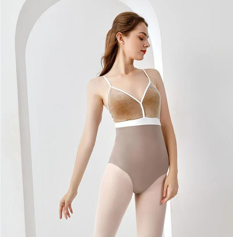 

Ballet Gymnastics Dancing Leotard Women 2021 New High Quality Dance Clothes Adult Sexy Vest Ballet Practice Dance Coverall