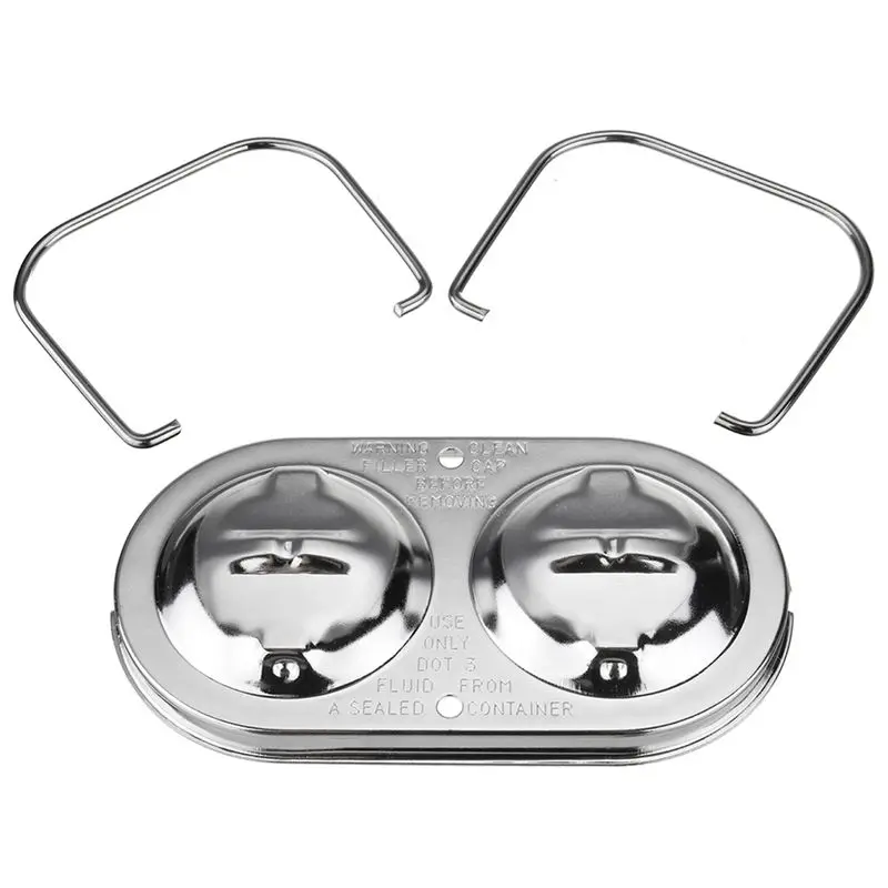 Хромированная крышка главного тормозного цилиндра с двумя тормозами под залог