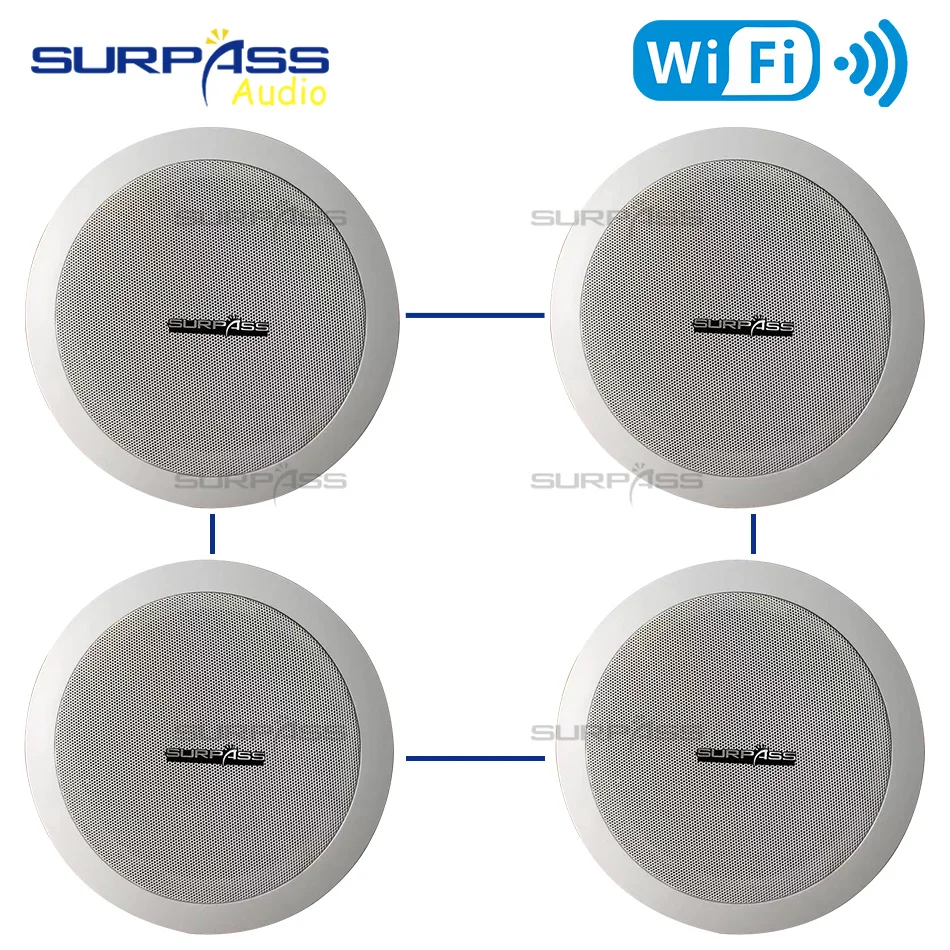 Потолочная стереоколонка с большим выходом 6 дюймов настенный домашний аудио фон