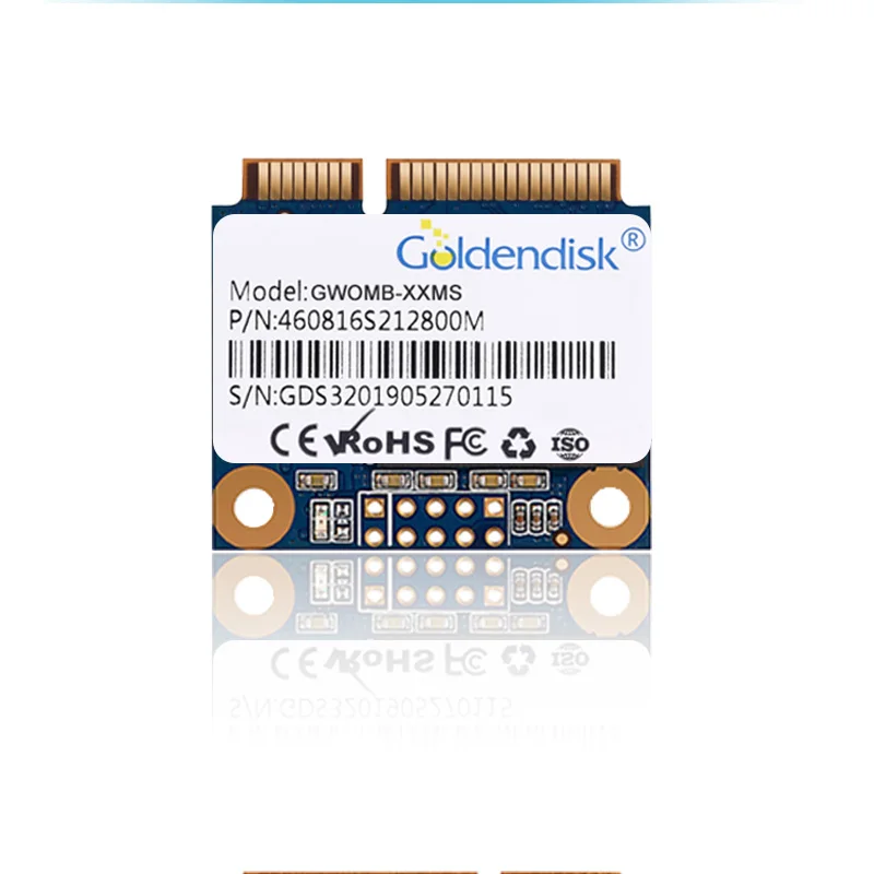 Goldendisk mSATA полуразмерный SSD 128 ГБ Мини карточка MSATA NAND MLC Профессиональные заводские