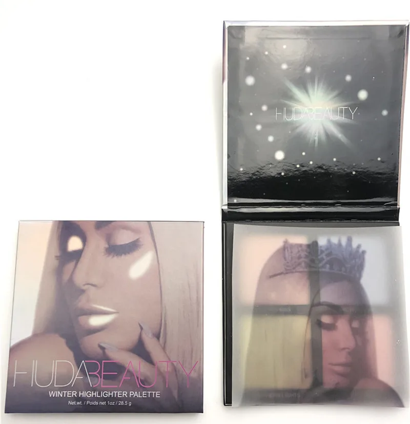 

NEW HUDA Beauty WINTER HIGHLIGHTER PALETTE Matte Shimmer Eyeshadow Palette Nude Makeup Glitter Smoky Eye Shadow Powder