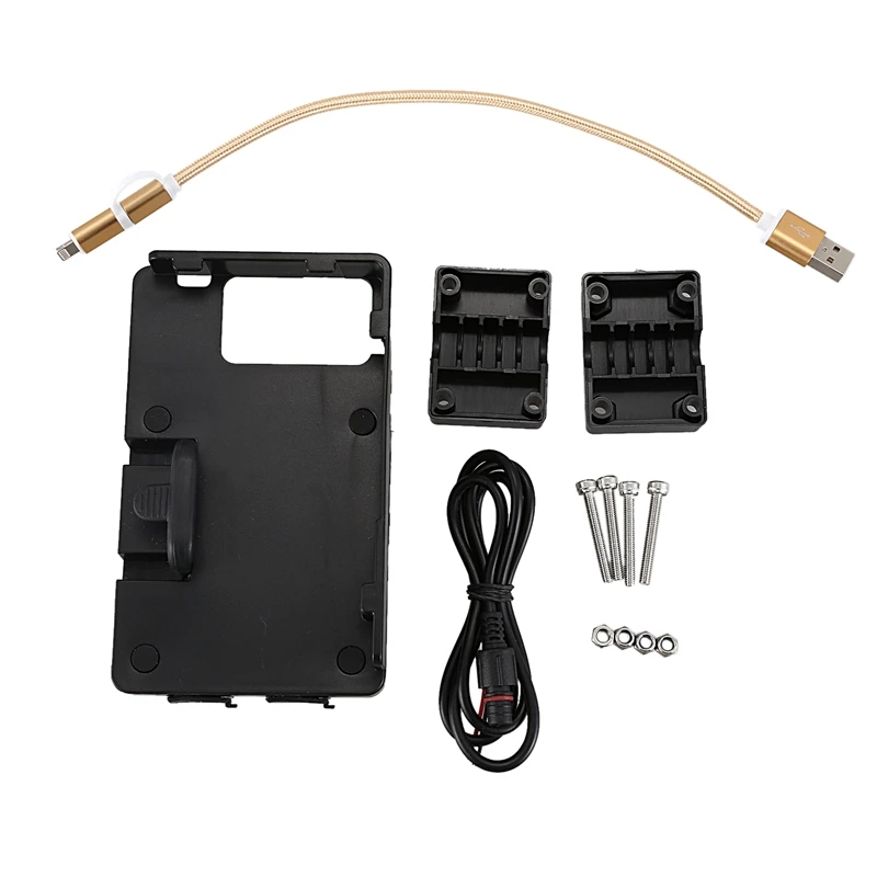 Мотоцикл навигационный кронштейн ABS мобильный телефон Usb зарядка черный