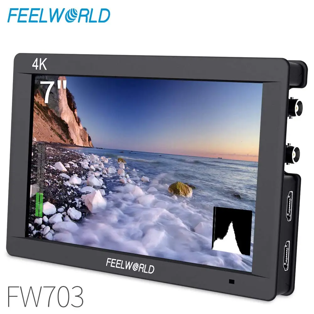 

FEELWORLD FW703 3G SDI 4K Full HD 1920x1200 Cinema DSLR Camera Field IPS 7 inch LCD Monitor for camera
